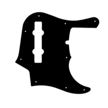 USA CUSTOM PICKGUARD für FENDER® AMERICAN DELUXE 1995 - PRESENT 22 FRET 5 STRING JAZZ BASS® 3 PLY PG BLACK BWB